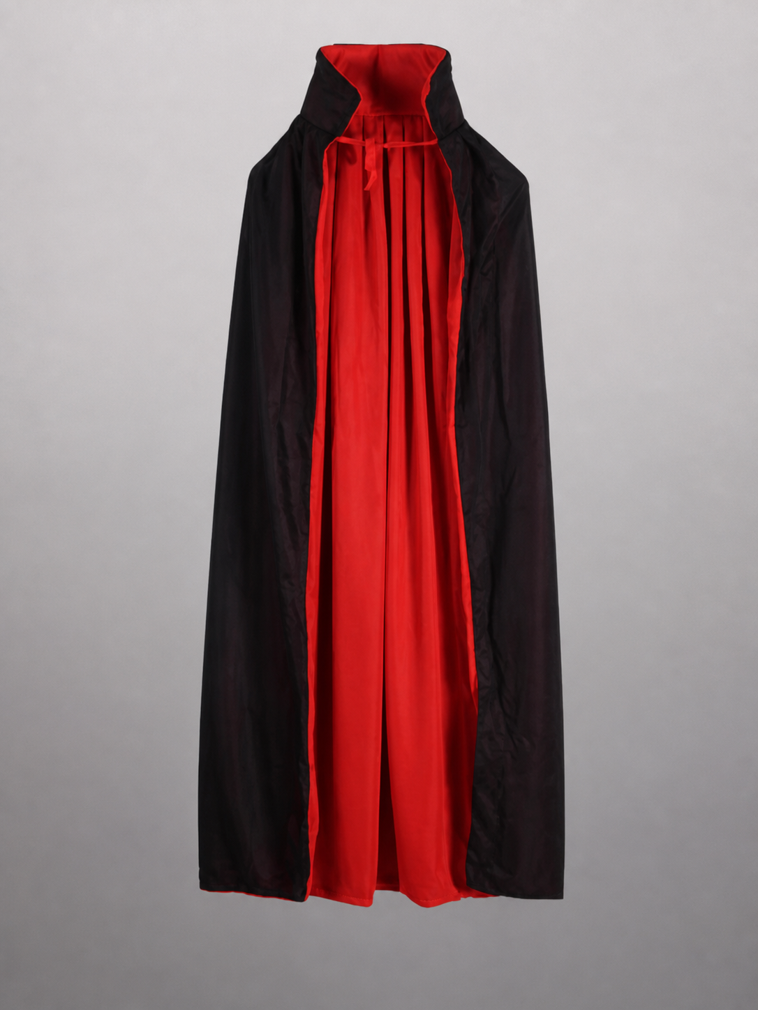 Long Black and Red Gothic Carnival Cloak