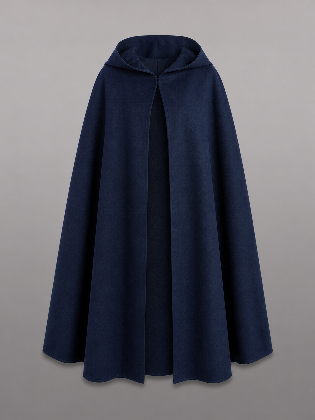 Dark Blue Hooded Costume Cloak