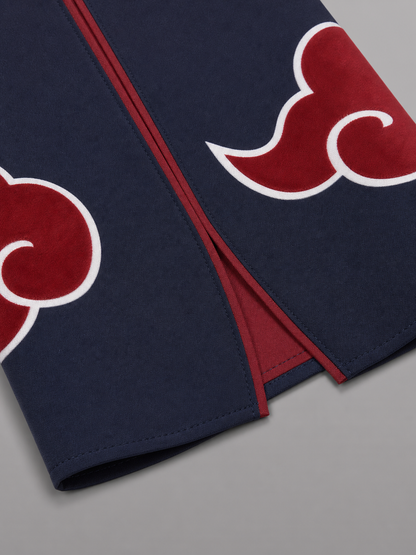Black Carnival Cloak with Red Clouds