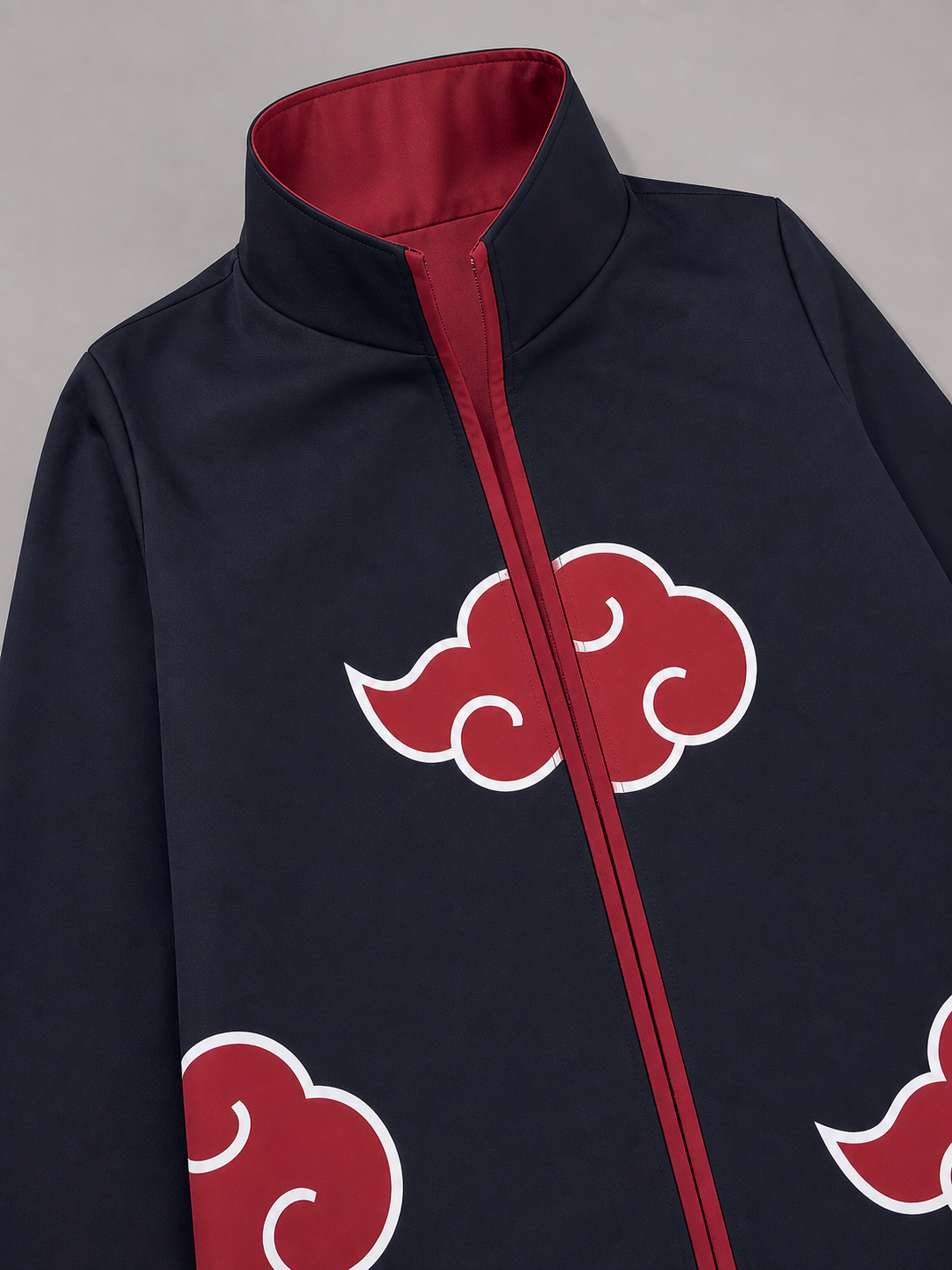 Dark Blue Carnival Cloak with Red Clouds