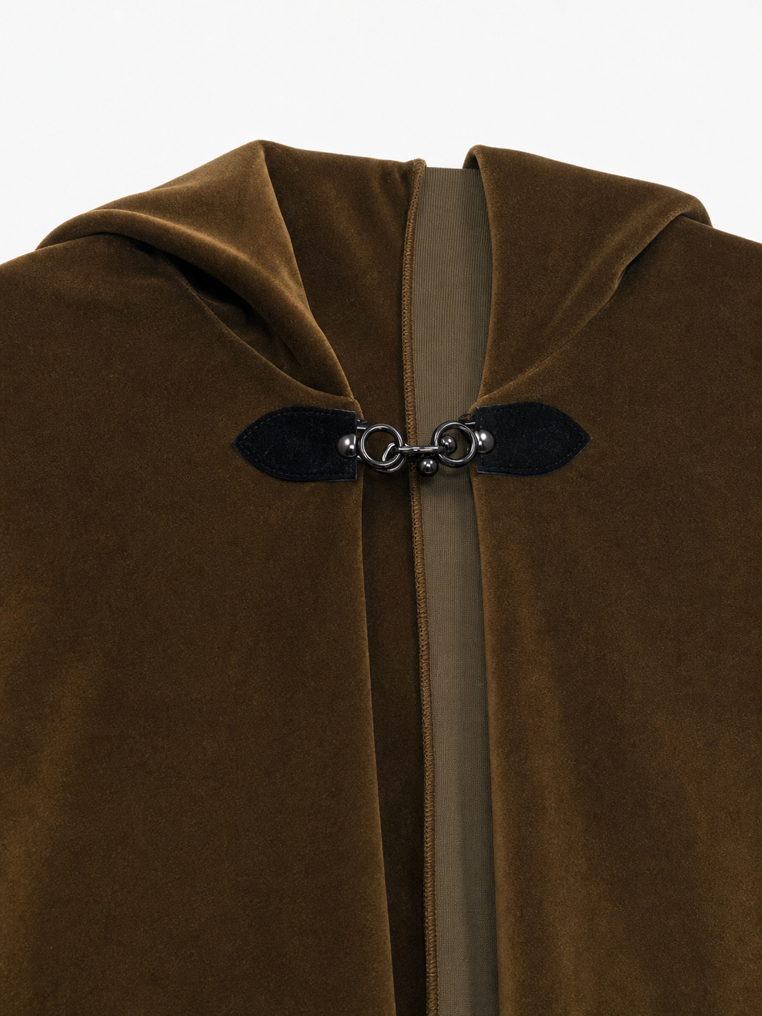 Brown Hooded Costume Cape