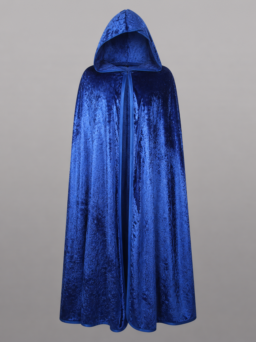 Blue hooded costume cloak for cosplay