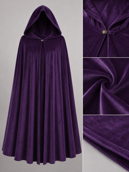 Purple Carnival Cloak with Hood