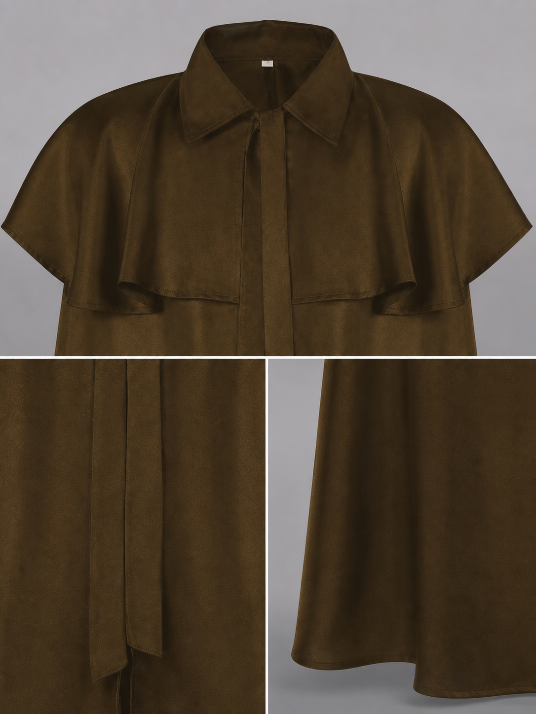 Brown Hooded Carnival Cloak