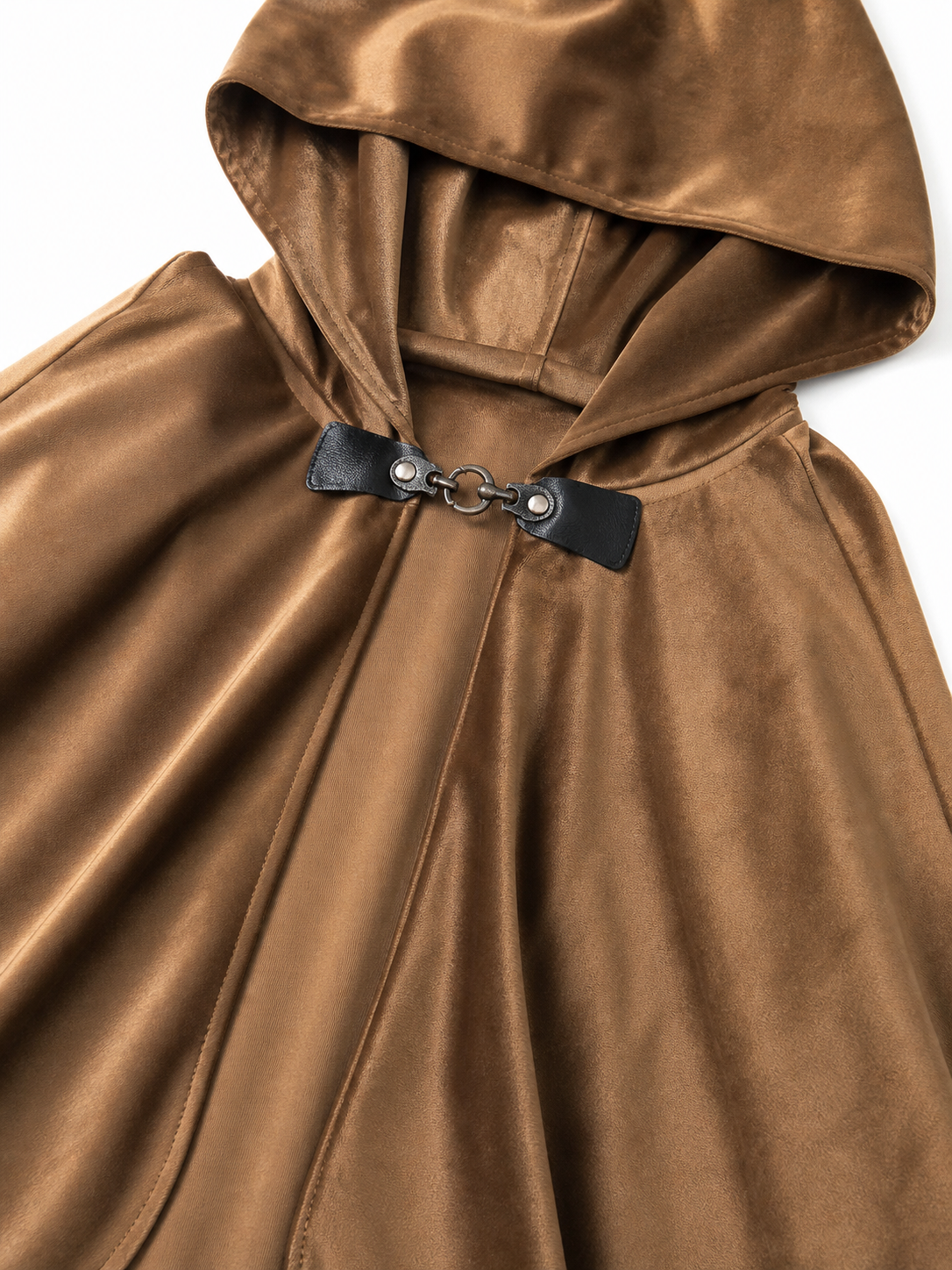 Brown Hooded Costume Cloak