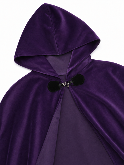 Purple Costume Cloak with Hood