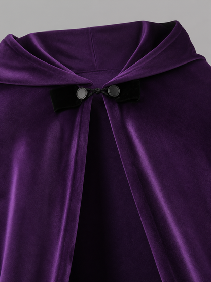 Purple Carnival Cloak with Hood