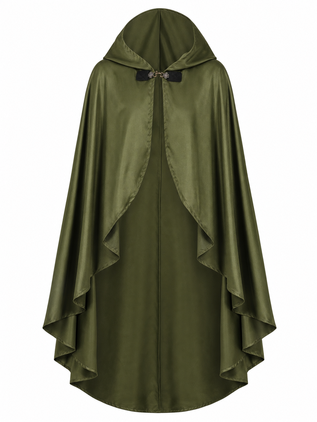 Green Costume Cloak with a Large Hood