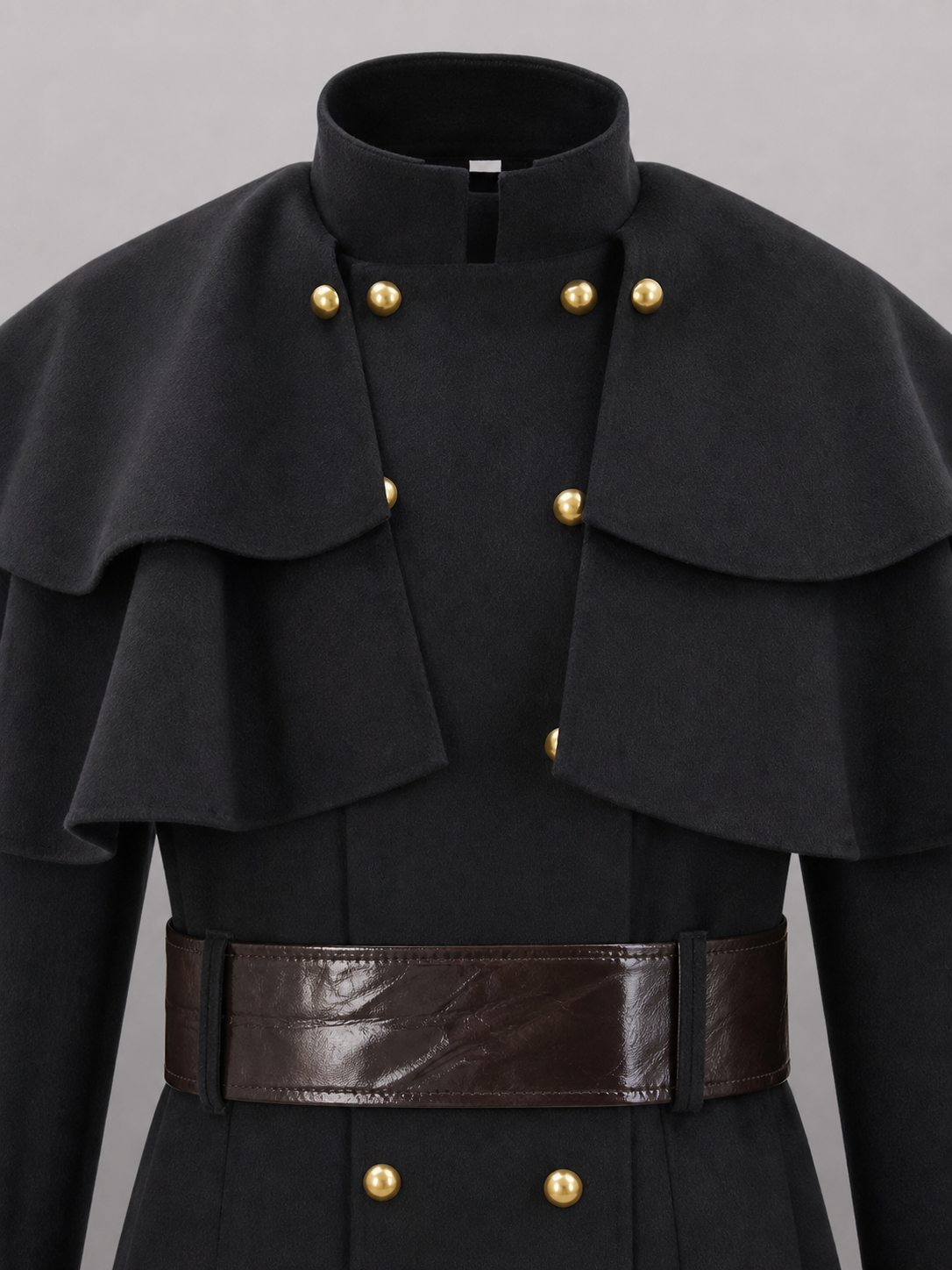 Black Carnival Hooded Cloak for Halloween