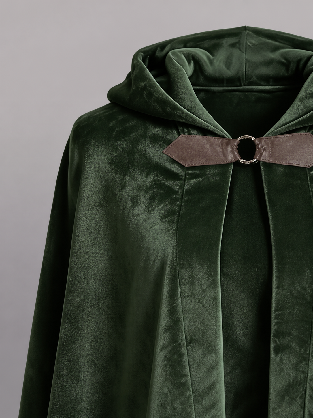 Green Hooded Costume Cloak for Cosplay