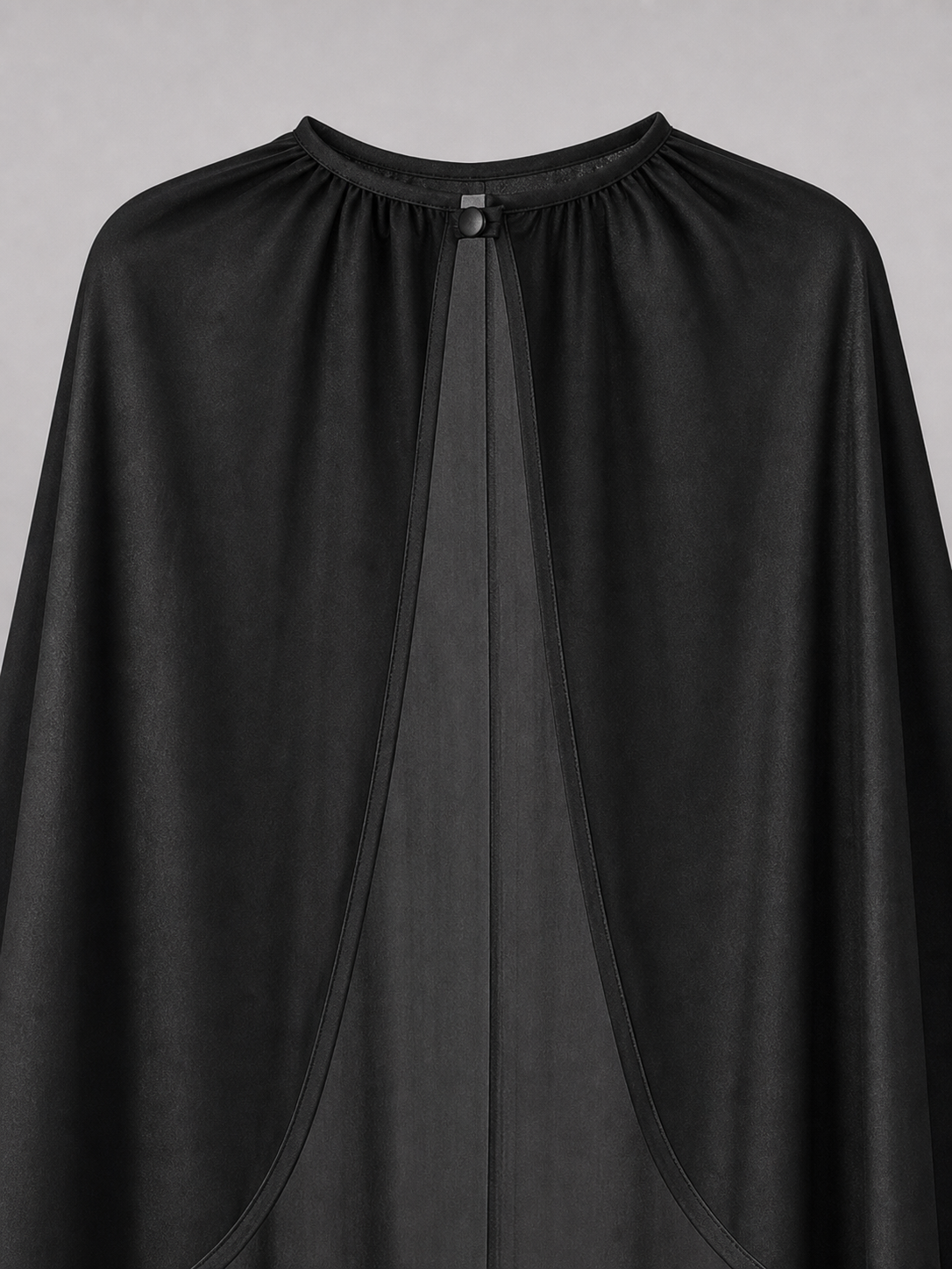 Black Costume Cape with Green Gloves