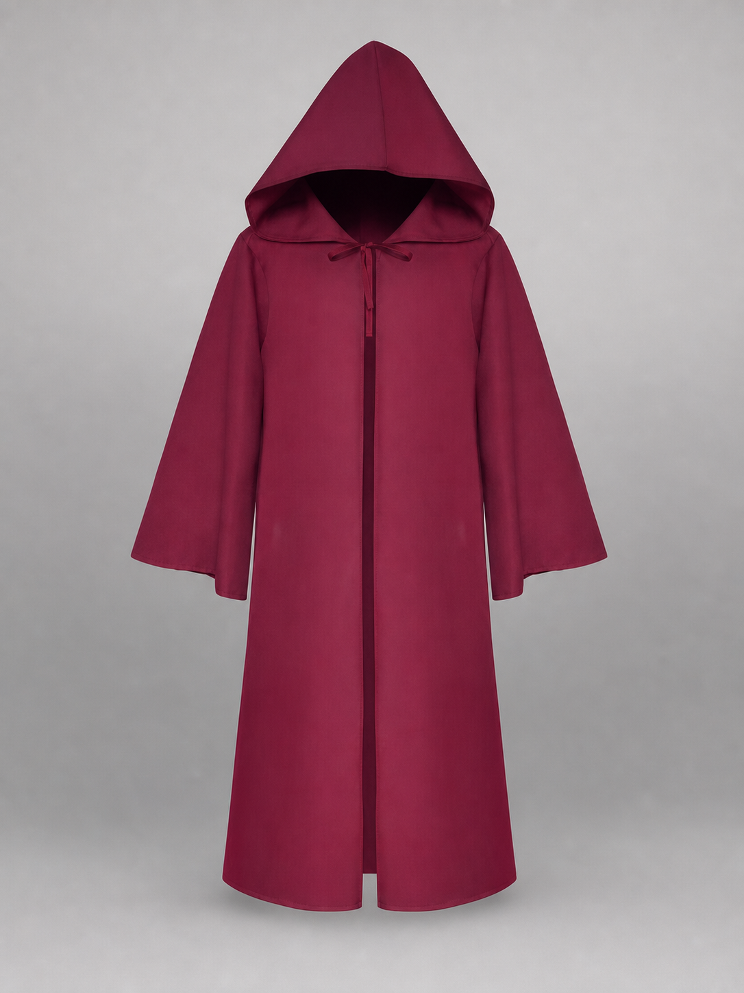 Maroon Medieval Hooded Carnival Cloak