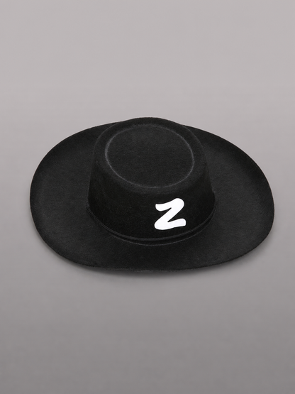 Black Zorro-Style Carnival Hat