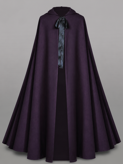 Purple Gothic Hooded Carnival Cloak
