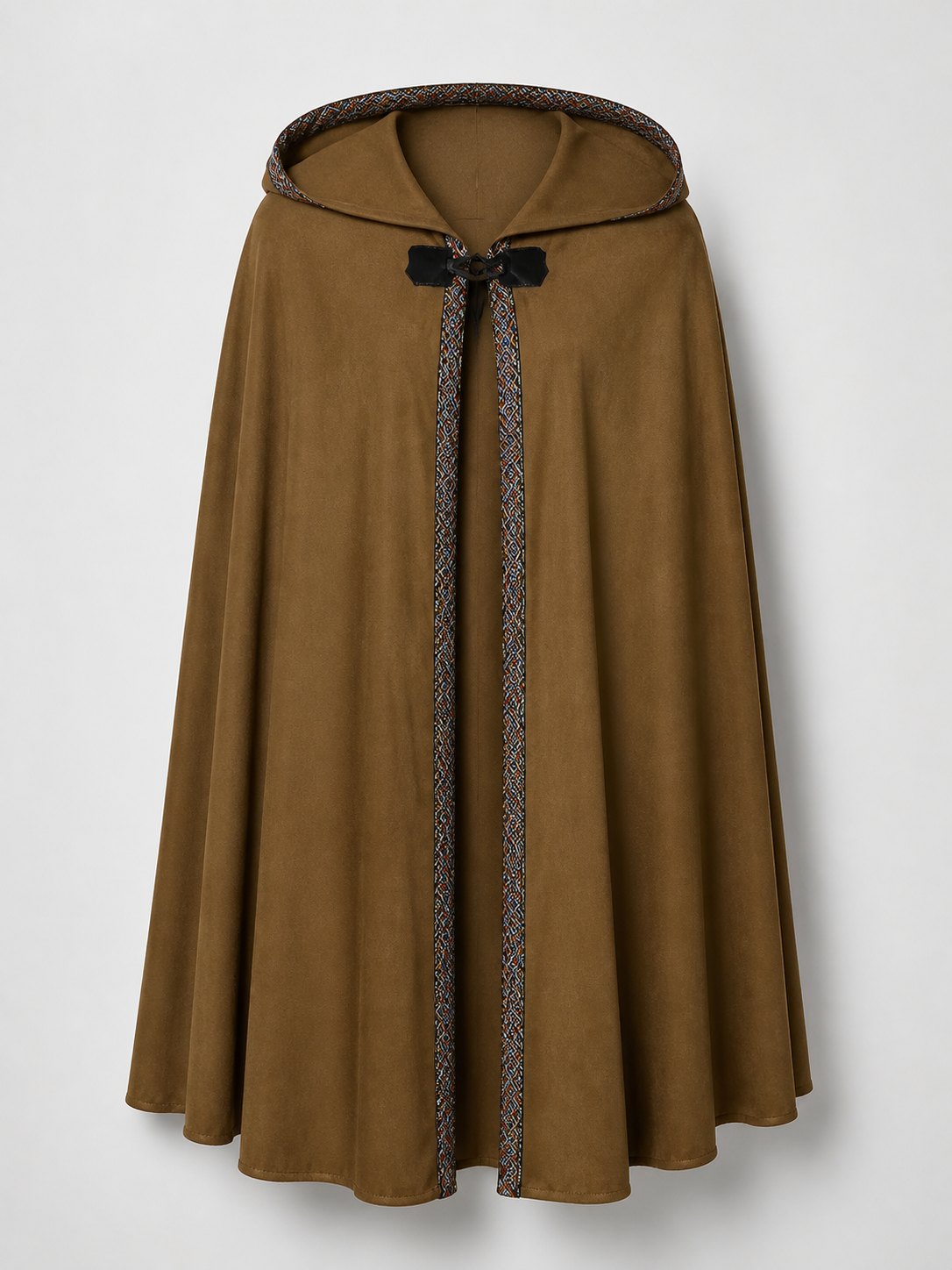 Brown Hooded Carnival Cloak