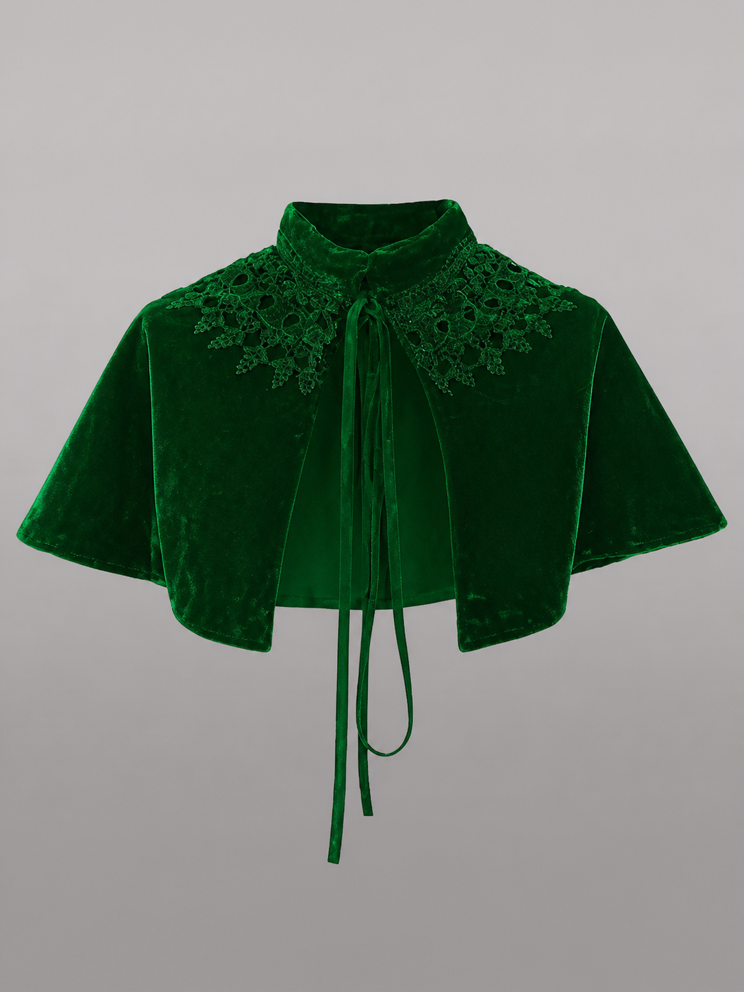 Green Costume Cloak with Collar
