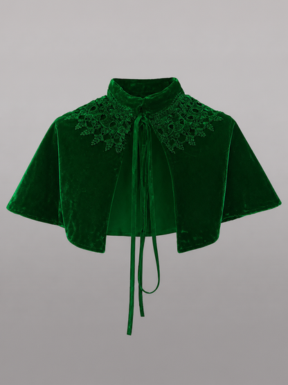 Green Costume Cloak with Collar