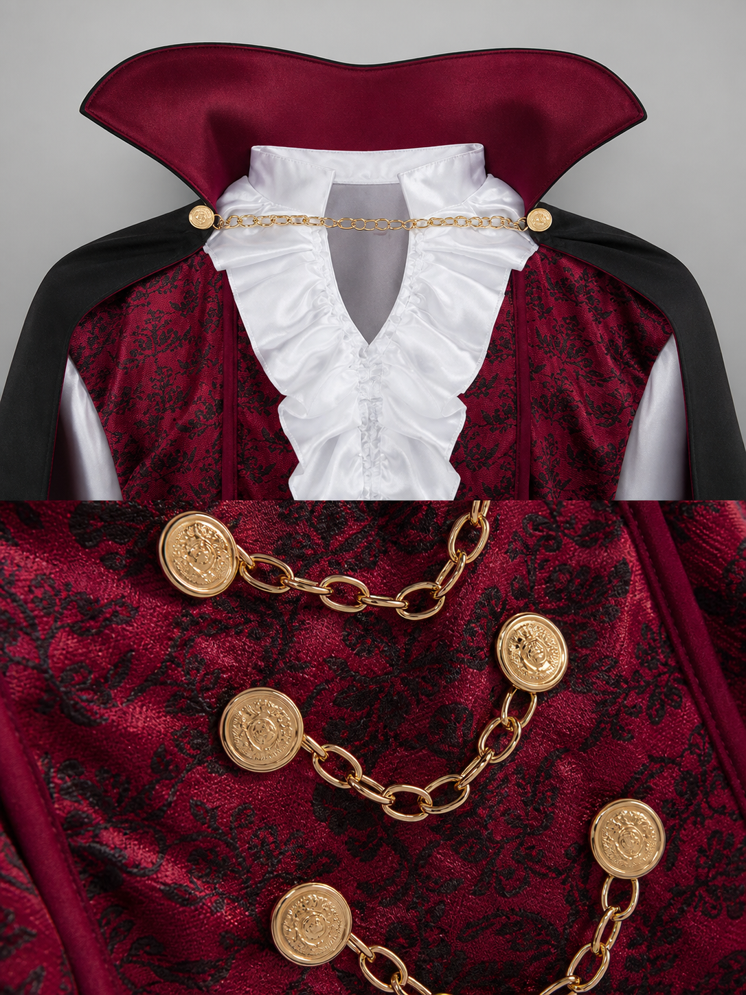 Count Costume: Victorian-Style Coat and Vest with Jabot
