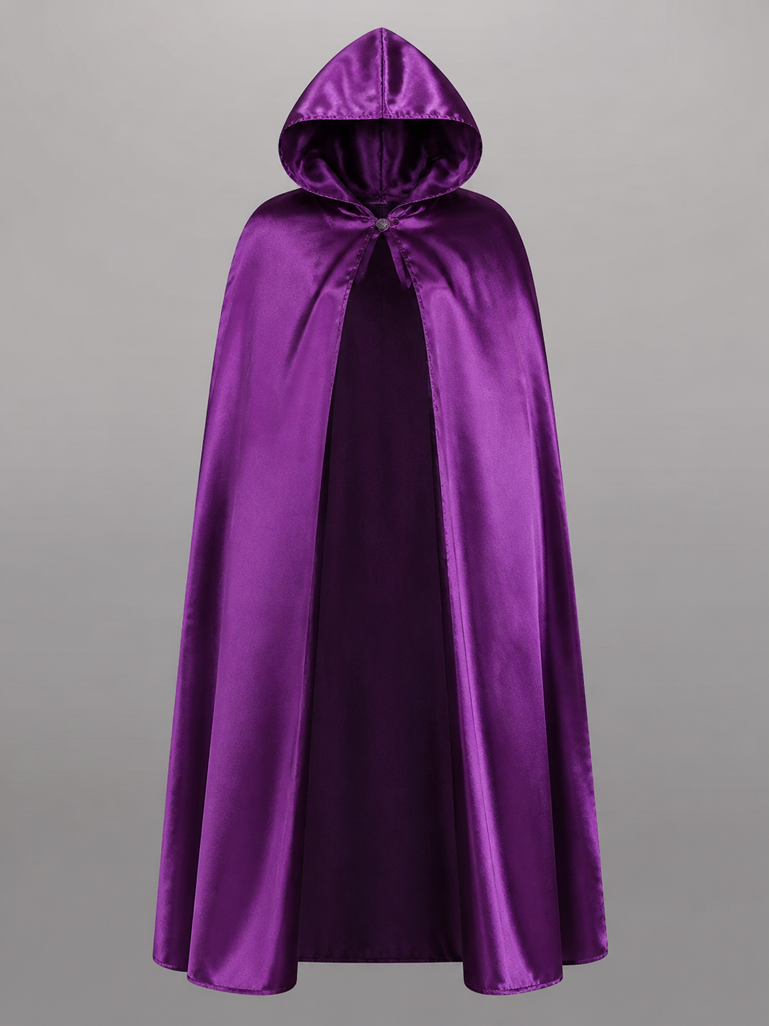 Purple Hooded Costume Cloak