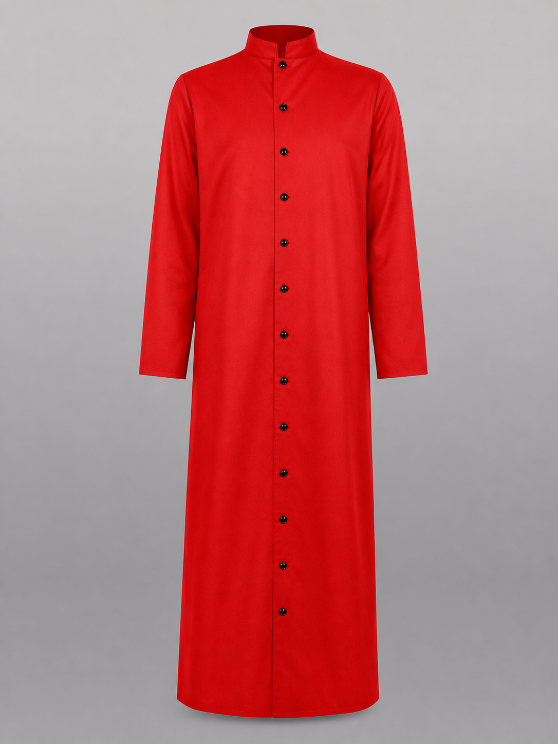 Red Long Carnival Cloak with Collar