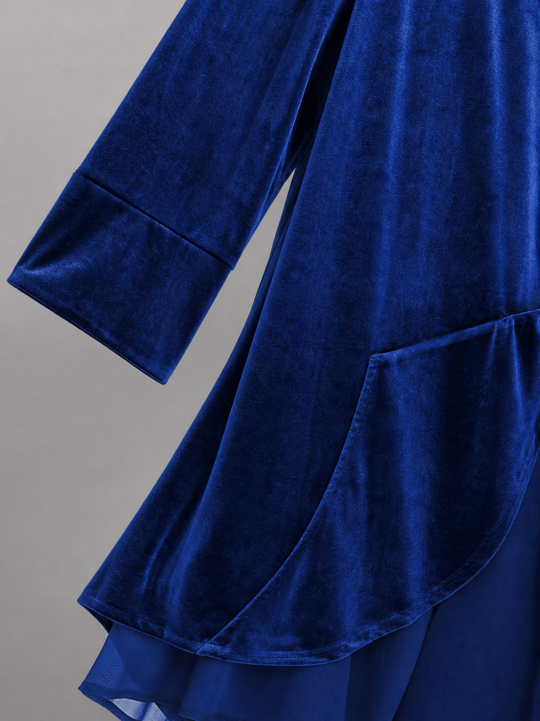 Long Dark Navy Carnival Stage Cloak