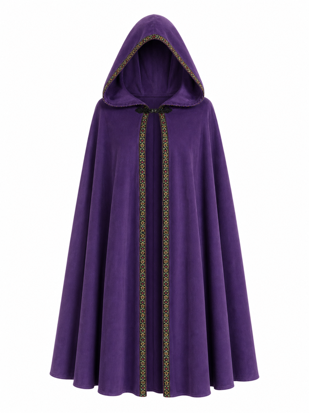 Purple Hooded Velvet Costume Cape product view 51