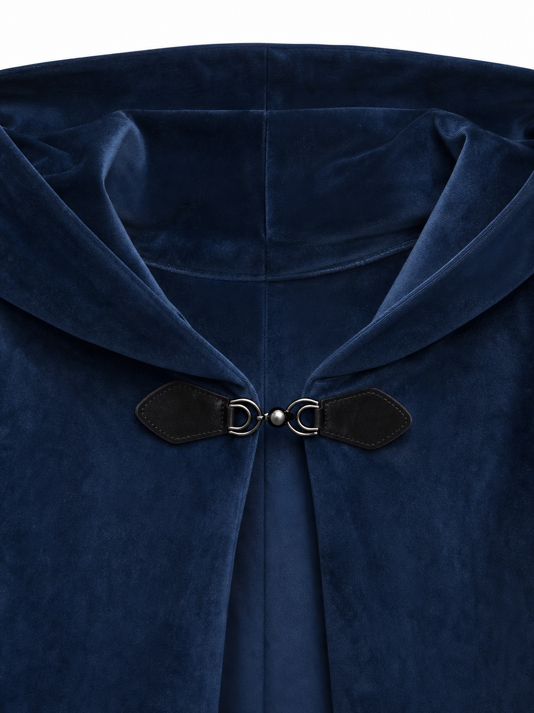 Dark Blue Hooded Costume Cloak