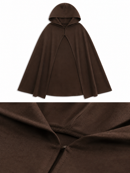 Brown Hooded Carnival Cloak