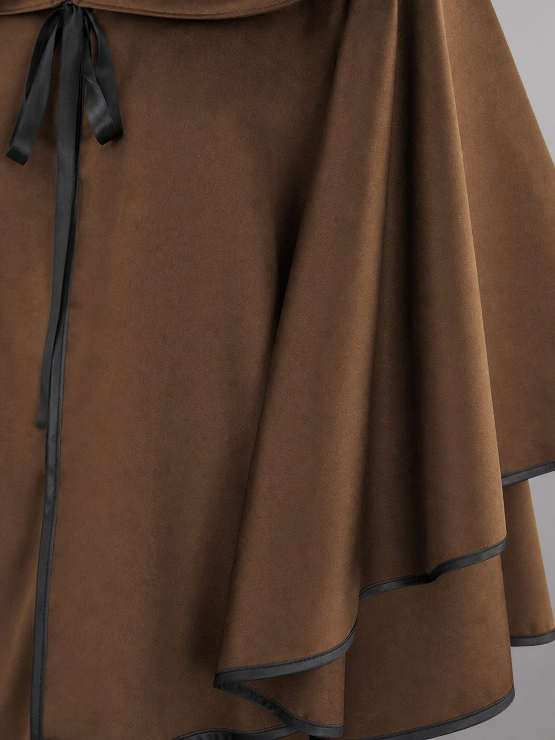 Brown Hooded Costume Cloak