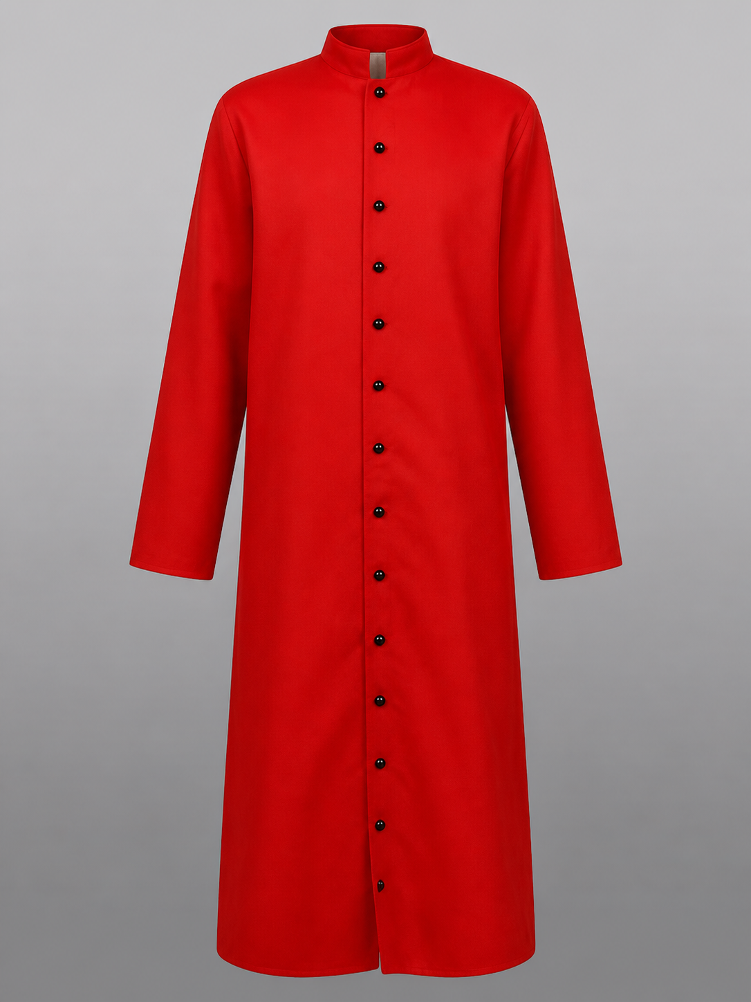 Red Long Carnival Cloak with Collar