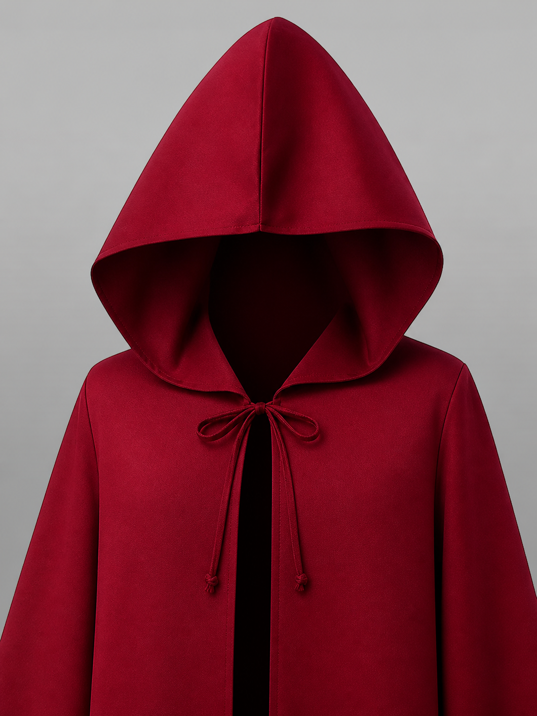 Burgundy Hooded Costume Cloak for Cosplay