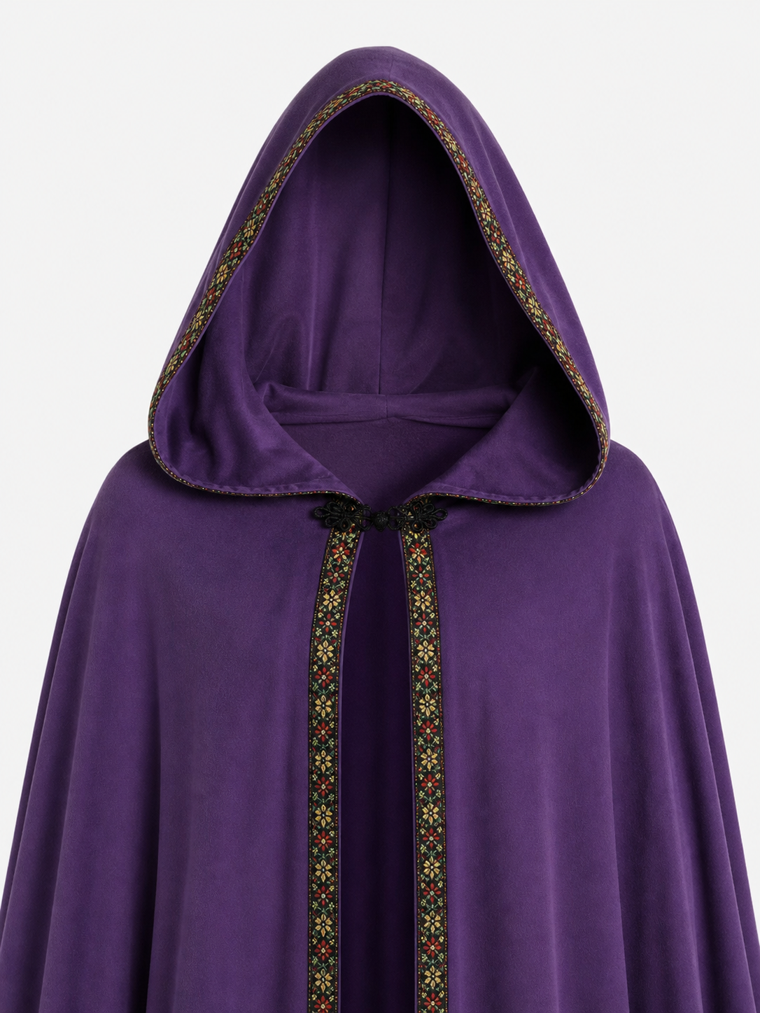 Purple Hooded Carnival Cloak