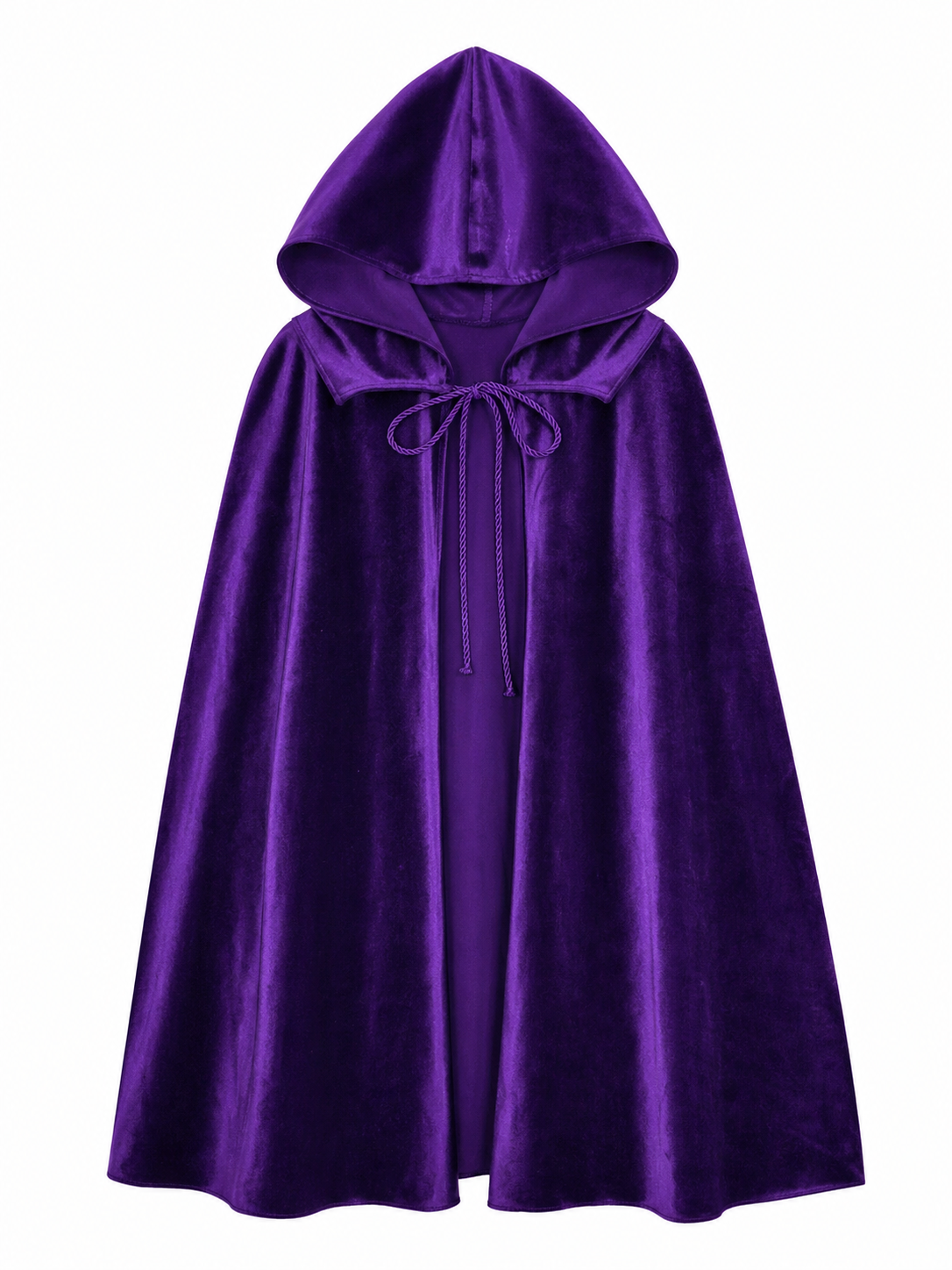 Purple Hooded Carnival Cape