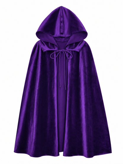 Purple Hooded Carnival Cape