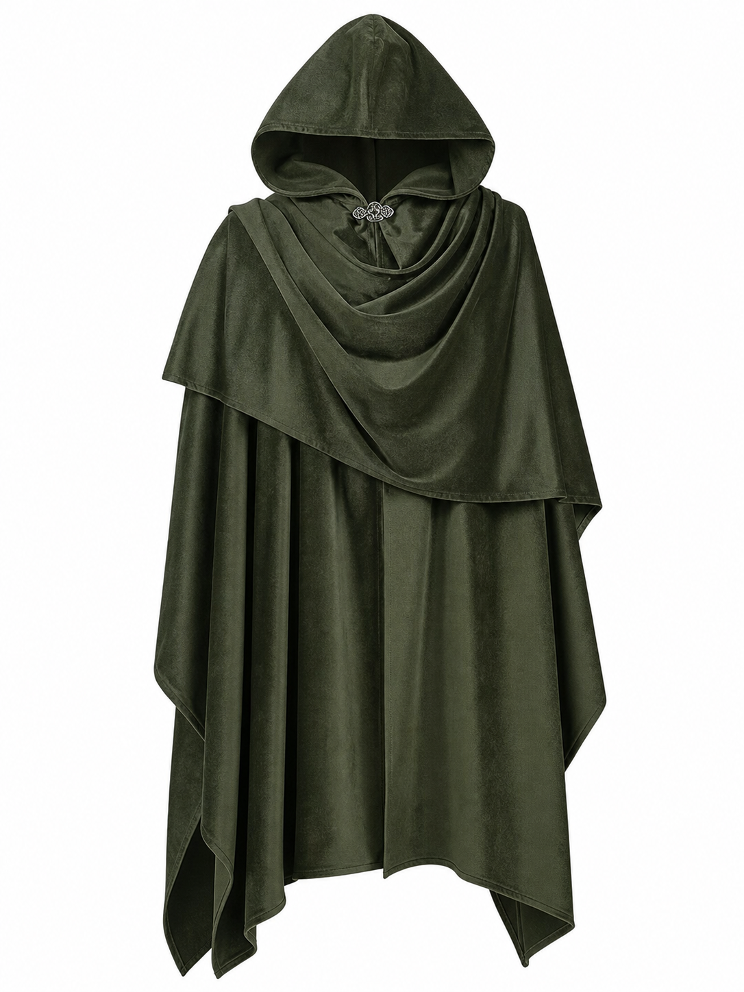 Green hooded carnival cloak, cosplay