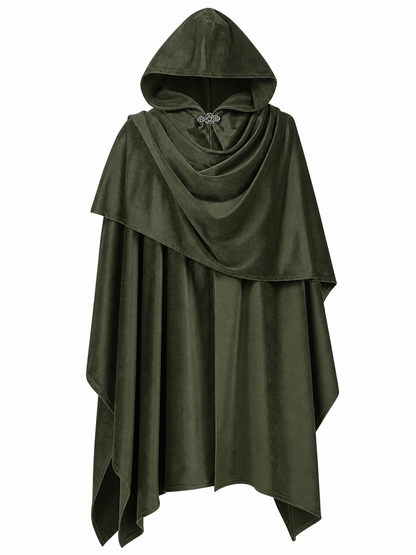 Green hooded carnival cloak, cosplay