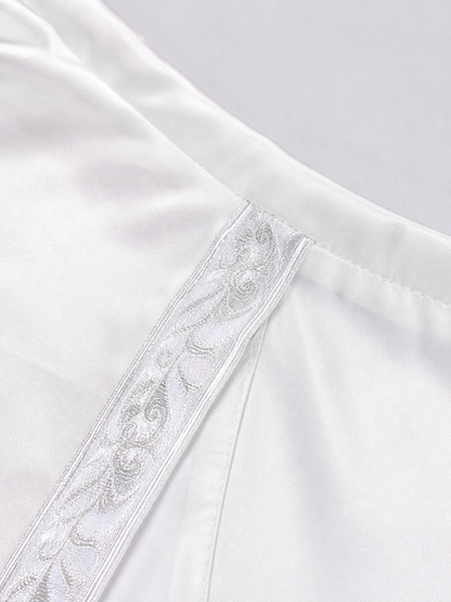 White Hooded Costume Cape, Medieval