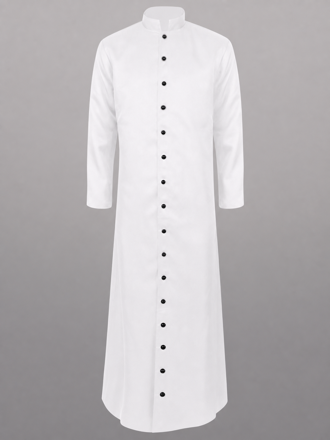 White Hooded Carnival Cloak for a Costume Look