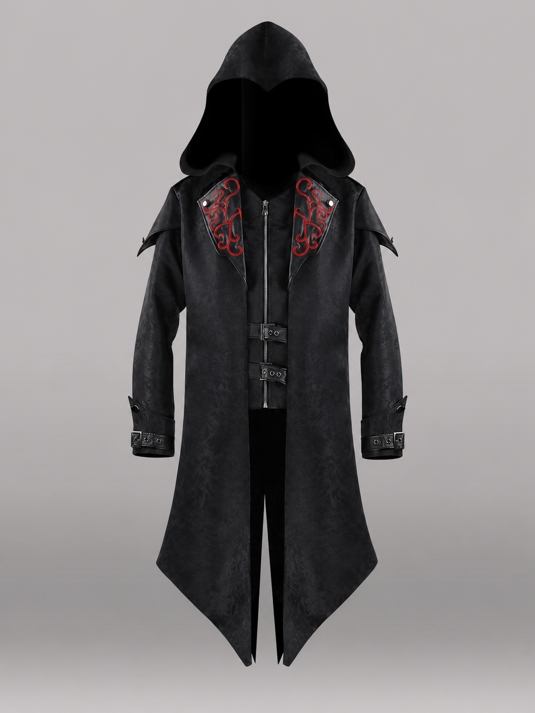Black Gothic Hooded Costume Cloak