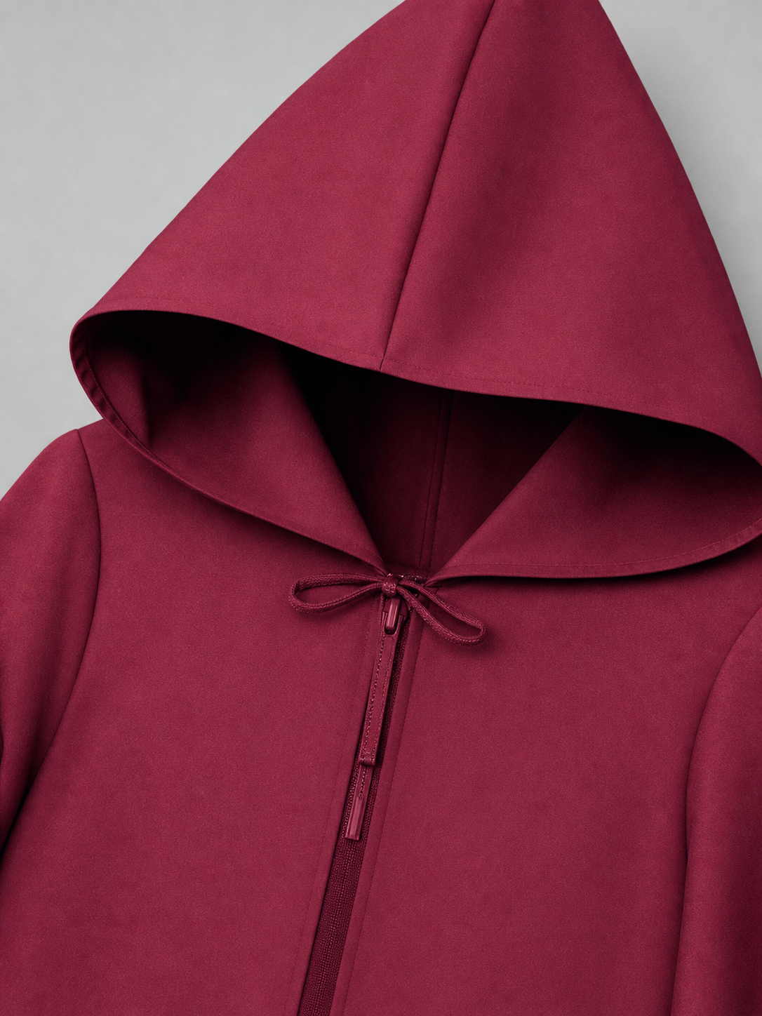 Burgundy Medieval Hooded Costume Cloak