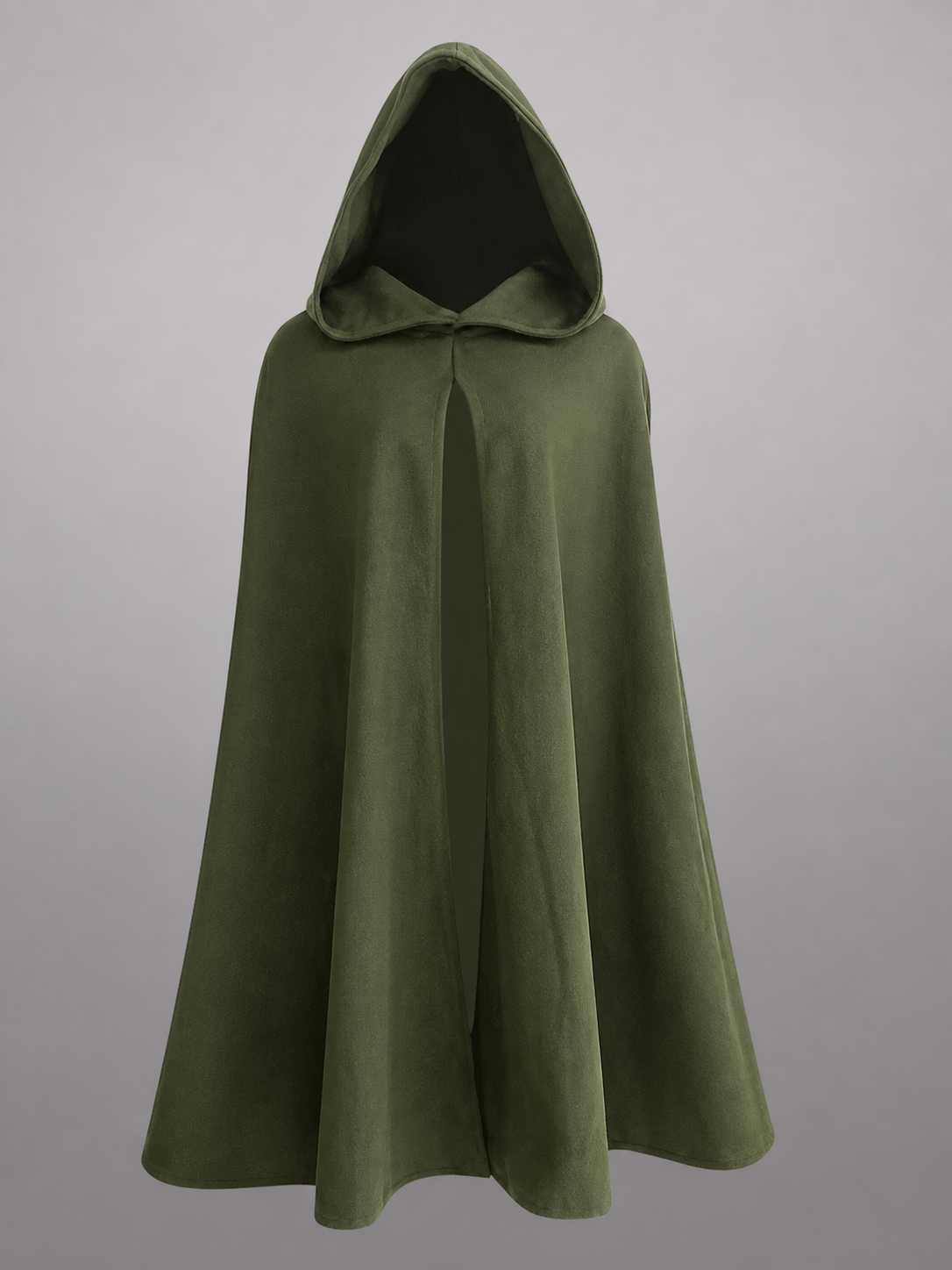 Olive Green Costume Cloak with Hood
