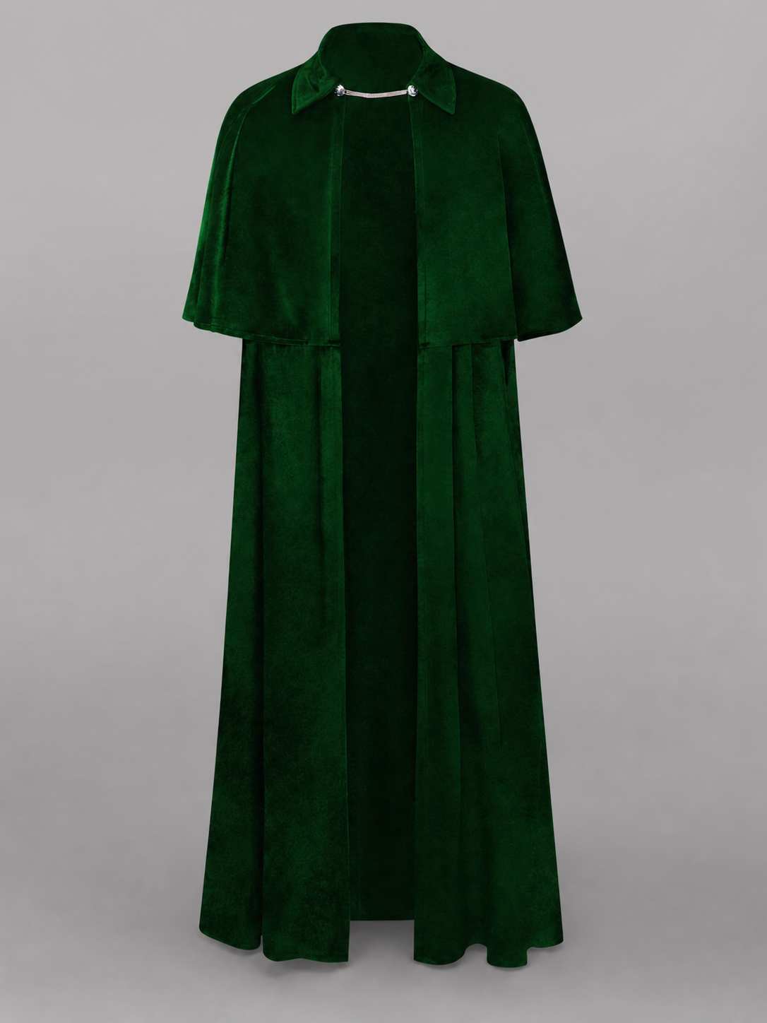 Dark Green Carnival Cape for a Vampire Costume