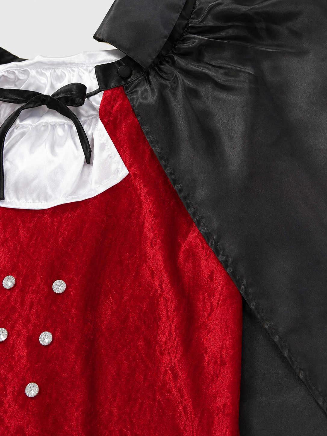 Black Hooded Carnival Cloak for Cosplay