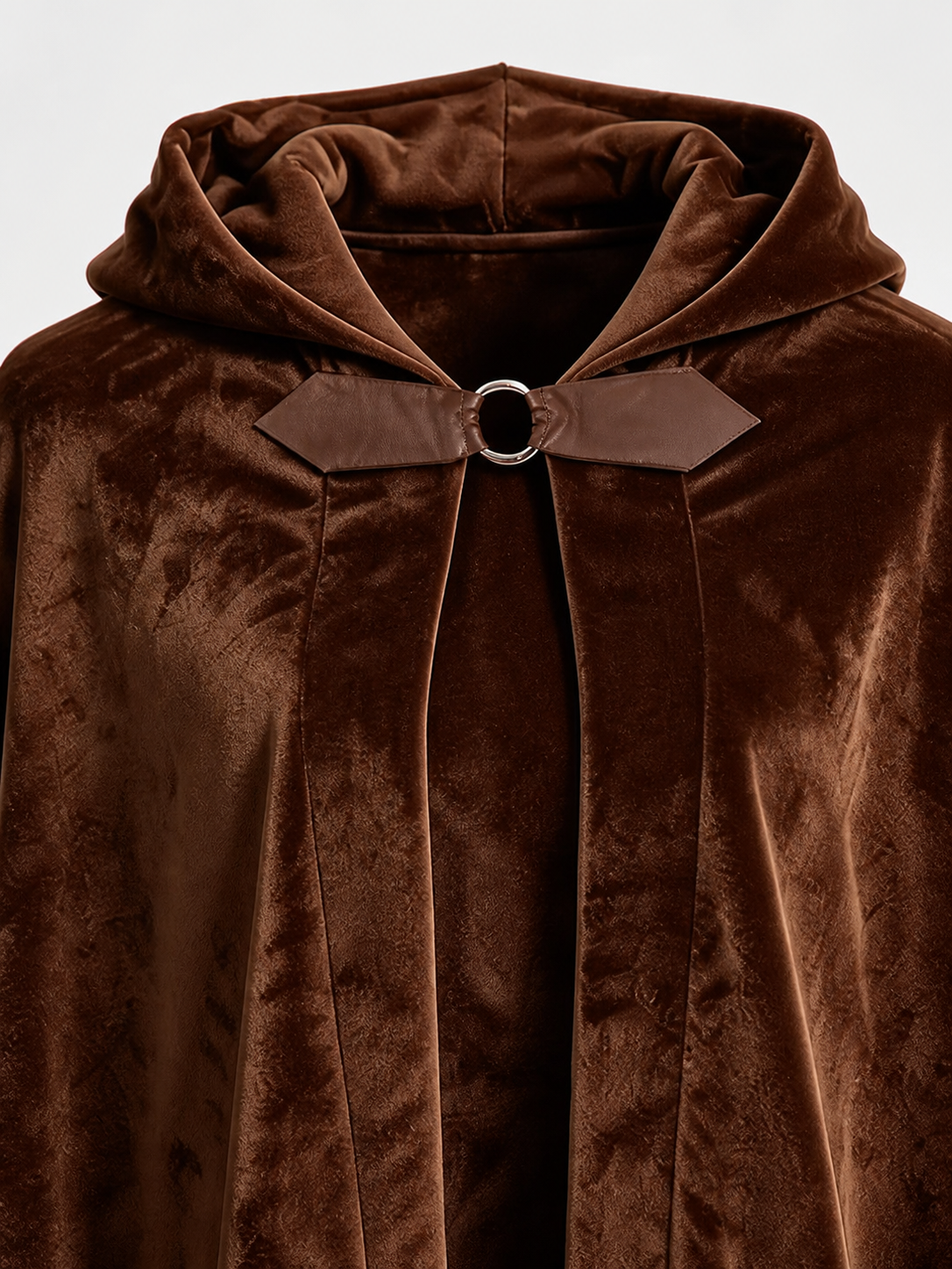 Brown Carnival Cloak with Hood