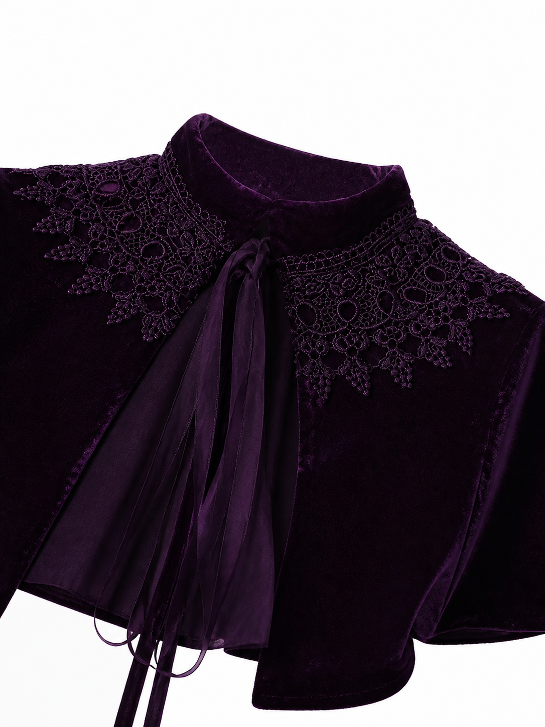 Purple Carnival Cape with Collar