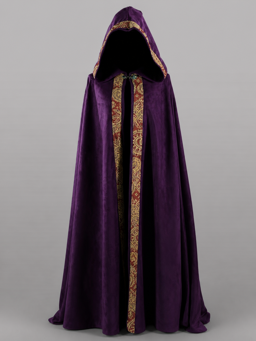 Purple Hooded Costume Cape