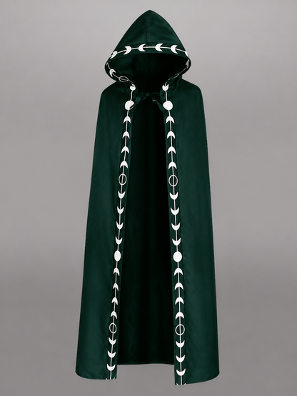 Green Carnival Hooded Cloak for Cosplay