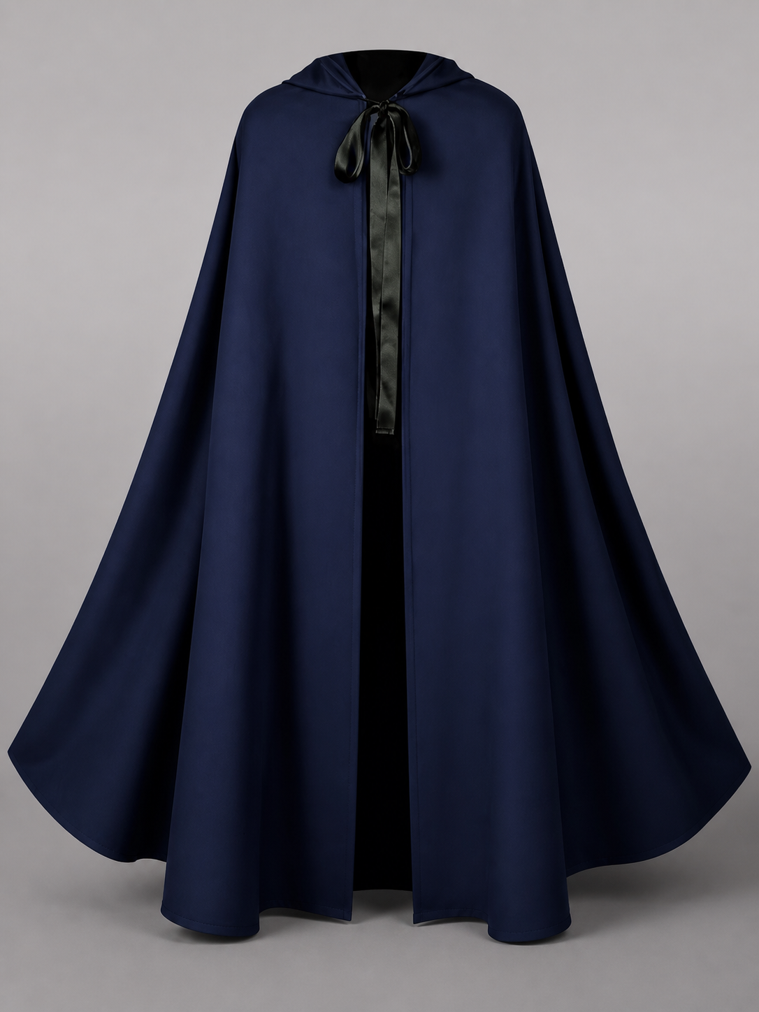 Blue Hooded Medieval Carnival Cloak
