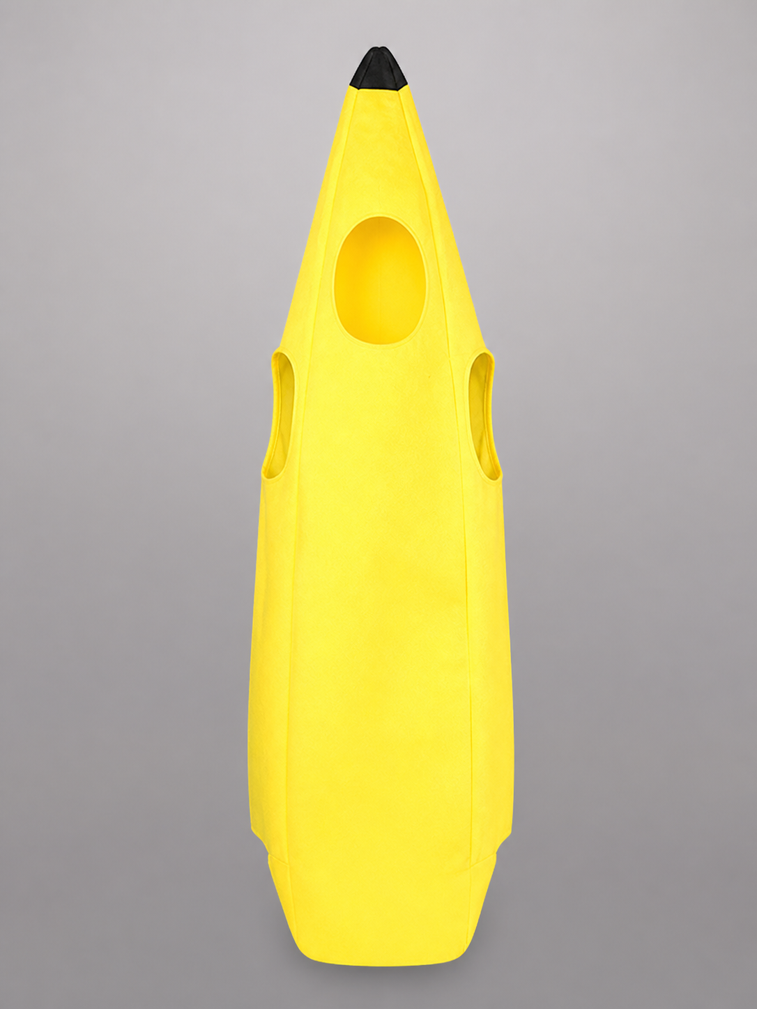 Bright banana-shaped costume for dressing up and fun events. The design