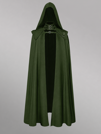 Green Gothic Carnival Cloak with Hood